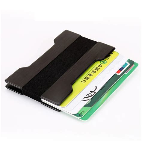 Slim Aluminum Rfid Id Business Card Holder Wallet Men Women Double