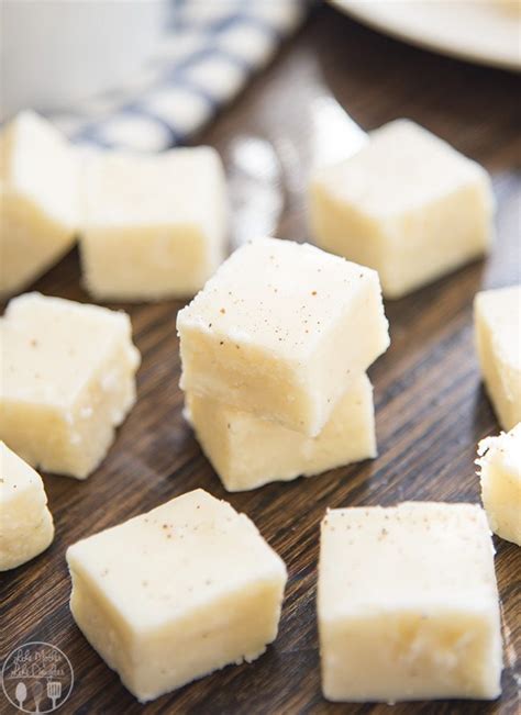 Homemade eggnog is easy to make! Eggnog Fudge - Like Mother, Like Daughter