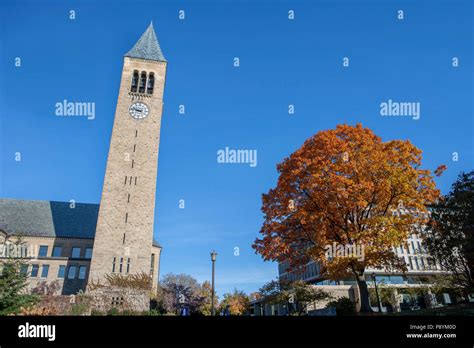 Mcgraw Tower Cornell University Ithaca New York Usa Stock Photo Alamy