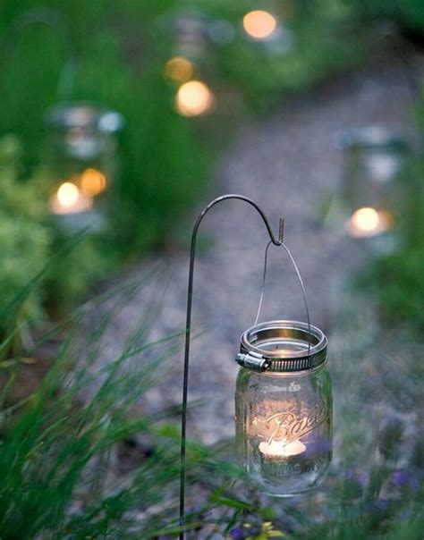 Mason Jars Floating Candle For Garden Homemydesign