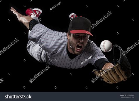 Baseball Player Catching Ball Stock Photo 105635060 Shutterstock