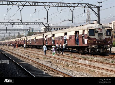 A Passenger Train In India Stock Photo Alamy