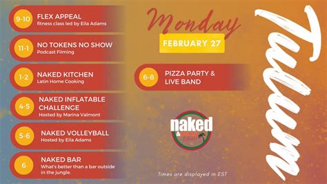 Naked News Live On Twitter Today S Nakednewslive Tulum Schedule