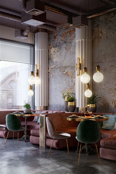 Art Deco Interior Design Colorful Restaurant Decor Contemporary