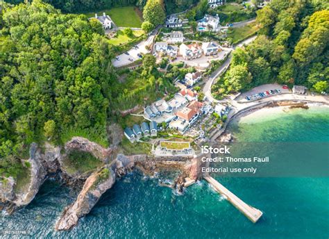 Cary Arms And Babbacombe Beach In Torquay Stock Photo Download Image
