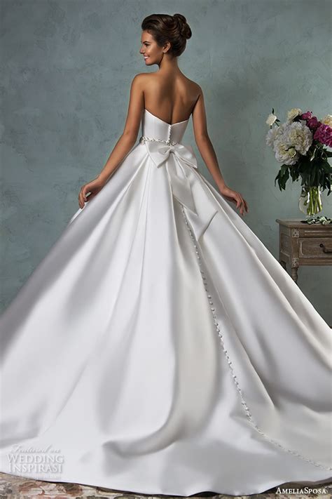 A Line Sweetheart Satin Wedding Dresses Bestweddingdresses