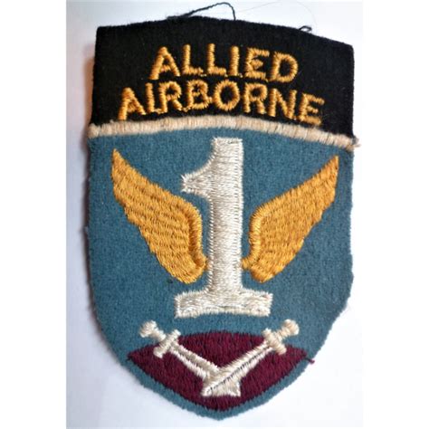 Ww2 1st Allied Airborne Cloth Patch British Made