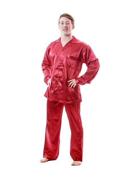 Up2date Fashions Mens Satin Pajamas