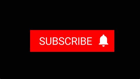 Cool Flat Red Subscribe Button Stock Footage Video 100