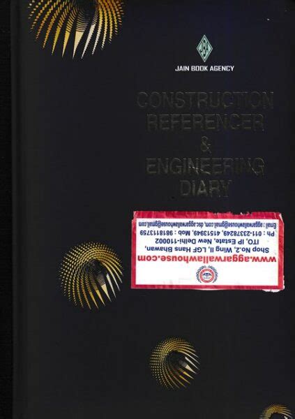 Jain Book Agency Construction Referencer And Engineering Diary Edition 2022