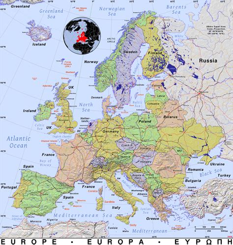 Europe · Public Domain Maps By Pat The Free Open Source Portable Atlas