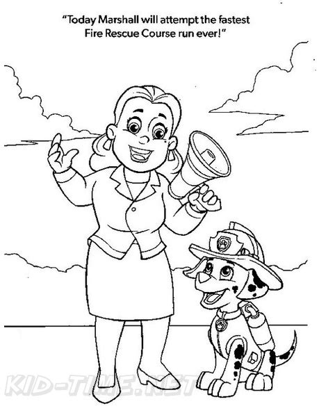 Paw Patrol Mayor Goodway Coloring Pages Deathgola