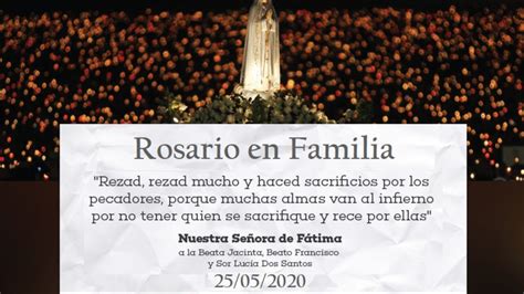 Rosario En Familia 25052020 Youtube