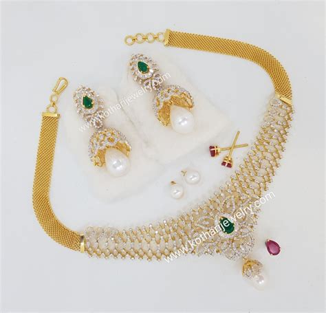 Traditional Indian Diamond Necklace Set