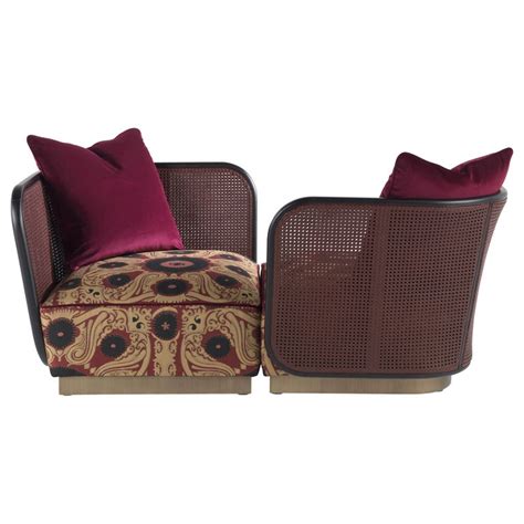 Having a big, comfy chair all to yourself is the perfect way to while away a few hours in front of the tv or with a gripping novel. Etro Caral Pair of Armchairs in Wood and Fabric For Sale ...