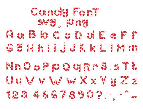 Printable Candyland Letters Font