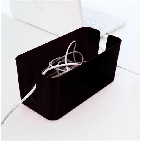 Kvissle boîte pour câbles, liège, blanc largeur: Boîte cache-câbles 23410 - Rangement Générique sur LDLC