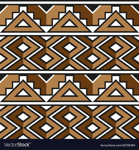 African Zulu Decorative Pattern For The Royalty Free Vector