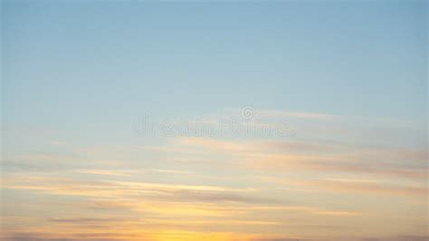 Beautiful Clear Morning Sky At Sunrise Natural Background Soft Pink
