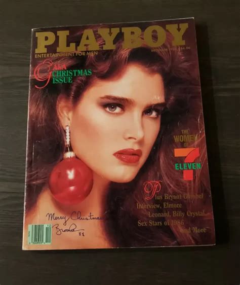 Playboy December Brooke Shields Picclick