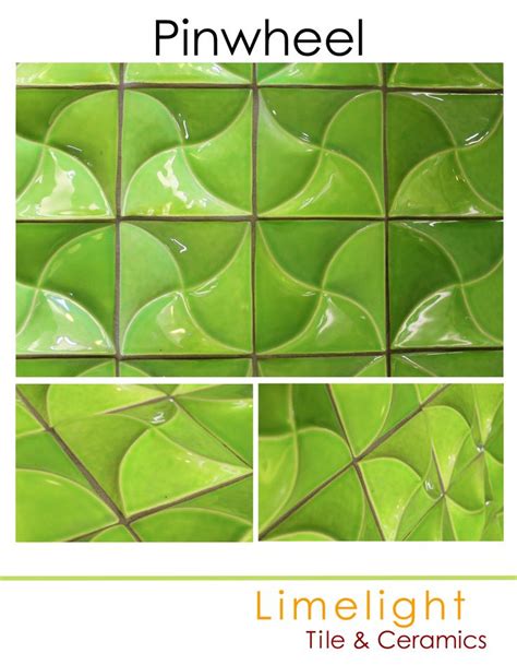 Pinwheel Limelight Tile And Ceramics Pinwheels Unique Tile Patterns