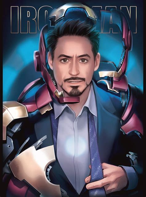 Mcu Tony Stark By Hallpen Personajes De Marvel Héroes Marvel