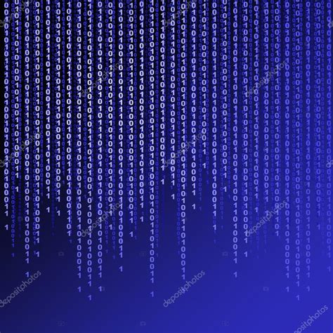 Binary Code On Blue Background — Stock Photo © Billdayonedp 25080255