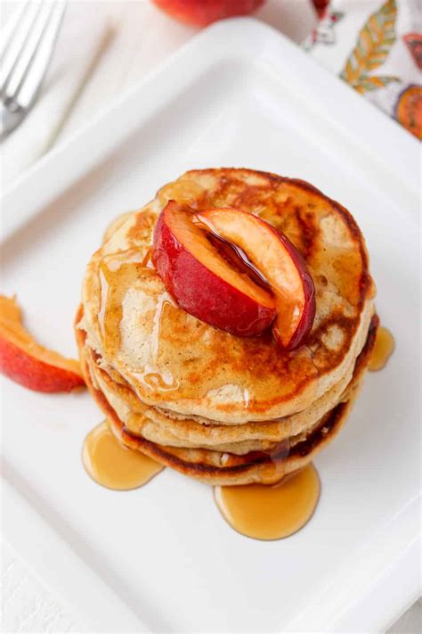 Cinnamon Peach Pancakes 365 Days Of Baking And More