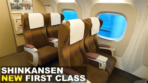 Riding The Brand New First Class Bullet Train In Japan TokyoShin