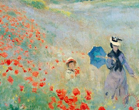 Claude Monet Poppies At Argenteuil Painting Poppies At Argenteuil