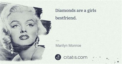Marilyn Monroe Diamonds Are A Girls Bestfriend Citatis