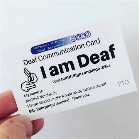 Launch Of Wdda Deaf Communication Card Wiltshire And Dorset Deaf