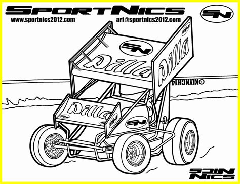 Dirt Late Model Coloring Pages At Free Printable