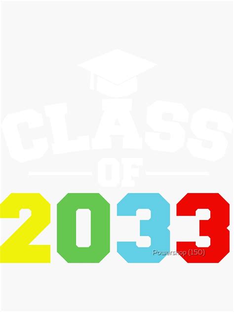 Class Of 2033 Graduate Chemistry Class Sticker For Sale By Samircats