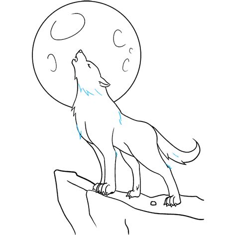 How To Draw A Wolf Howling Really Easy Drawing Tutorial In
