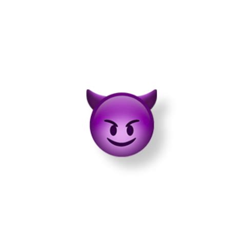 Devil Emoji Iphone Purple Satan Sticker By Zeyxmin