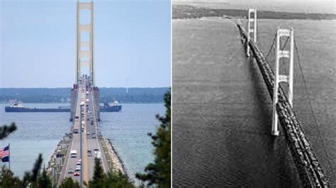 61 Years Ago Michigans Mighty Mackinac Bridge Opens To Traffic