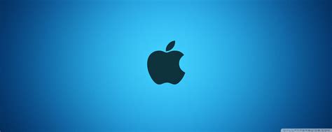 Blue Apple Logo Wallpaper 2560x1024 27604