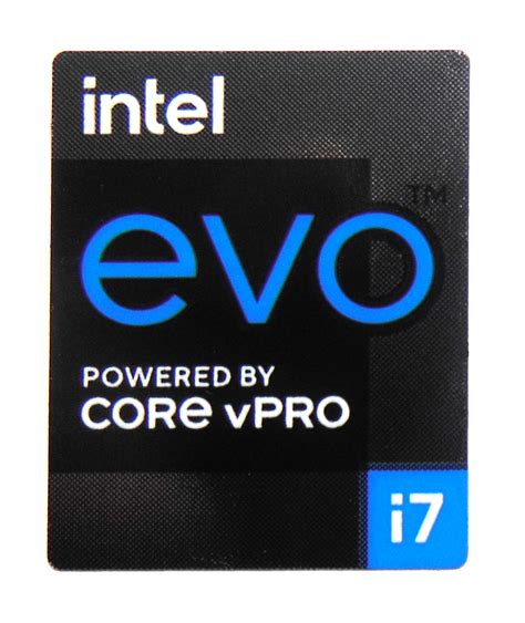 Intel Evo Powered By Core I7 Vpro Sticker 18 X 22mm 1116″ X 78