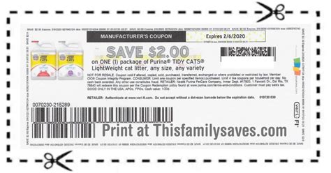 Free Printable Cat Litter Coupons