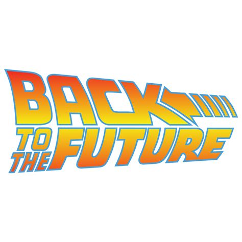 Back To The Future Classic Logo T-Shirt - Black Clothing | Zavvi Australia png image