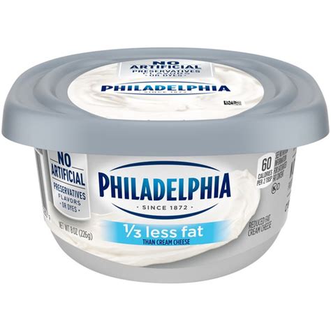 Philadelphia Plain Reduced Fat Cream Cheese Spread 8 Oz From Giant