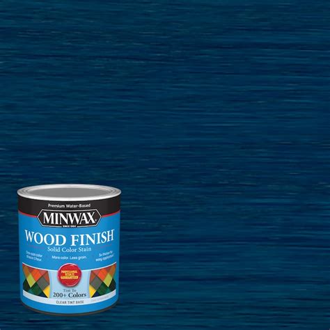 Minwax Wood Finish Water Based Marine Blue Mw1060 Interior Stain 1