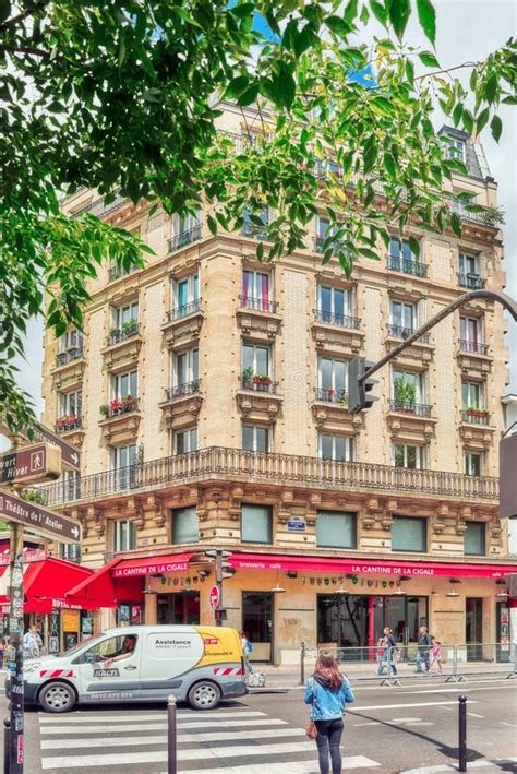 Paris France July 04 2016 City Views Of Paris Street Buildings