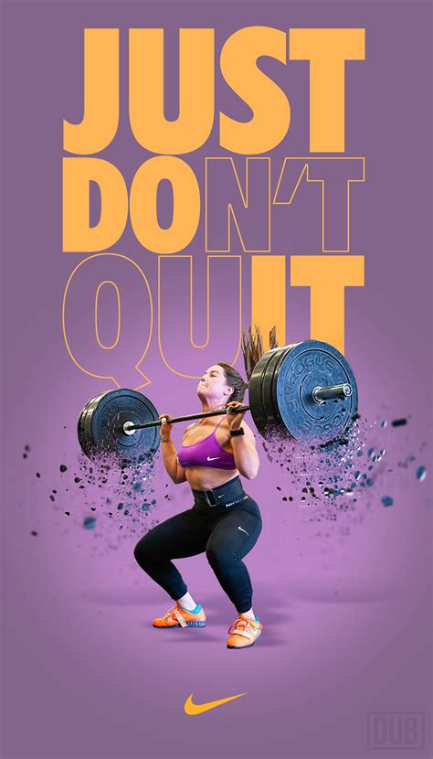 Nike Ad Just Dont Quit Dubtastic Graphic Design Ads Sport Poster