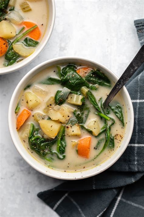 Instant Pot Potato Spinach Soup Dairy Free From My Bowl
