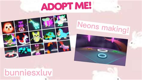I Made Many Neons In Adopt Me Roblox Youtube