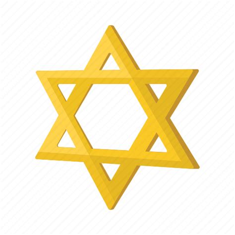 Cartoon David Hexagram Jew Jewish Judaism Star Icon Download On