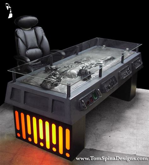Star Wars Han Solo Carbonite Desk Custom Furniture - Tom ... Heaps of room to add electronics for lights and sounds.
