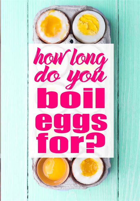 How long does it take to boil an egg? How long do you boil eggs for?